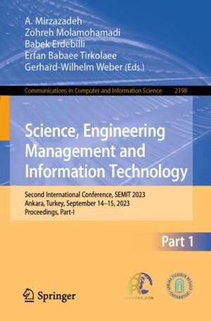 Science, Engineering Management and Information Technology de A. Mirzazadeh
