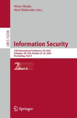Information Security de Nicky Mouha