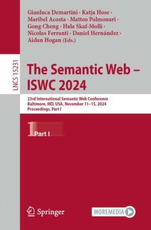 The Semantic Web - ISWC 2024 de Gianluca Demartini