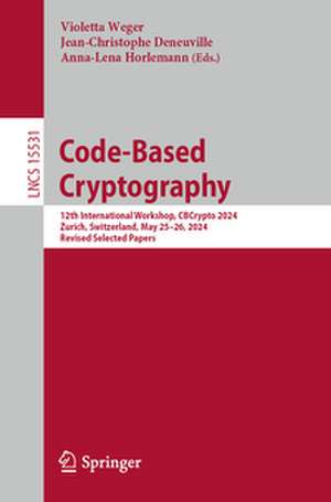 Code-Based Cryptography de Violetta Weger