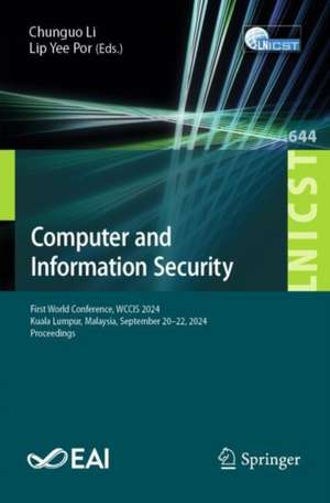 Computer and Information Security de Chunguo Li
