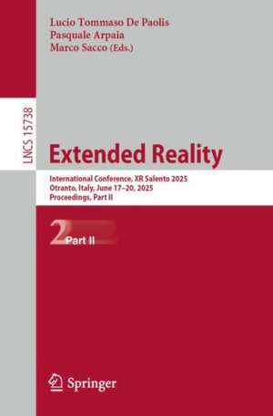 Extended Reality de Lucio Tommaso De Paolis