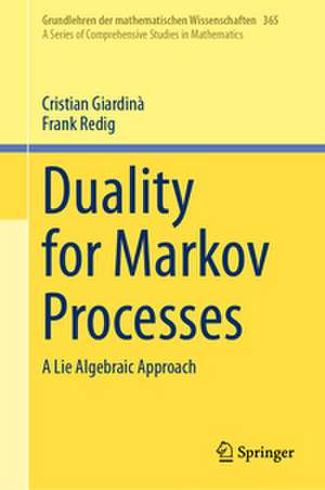 Duality for Markov Processes de Cristian Giardinà