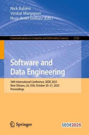 Software and Data Engineering de Nick Rahimi