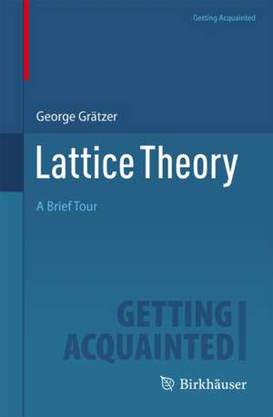 Lattice Theory de George Gratzer