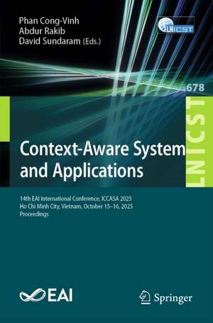 Context-Aware Systems and Applications de Abdur Rakib