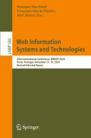 Web Information Systems and Technologies