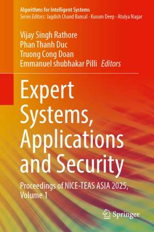 Expert Systems, Applications and Security de Emmanuel Shubhakar Pilli