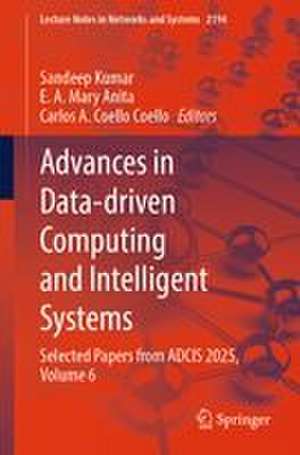 Advances in Data-driven Computing and Intelligent Systems de Carlos A. Coello Coello