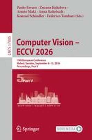 Computer Vision - ECCV 2026 de Anna Rohrbach