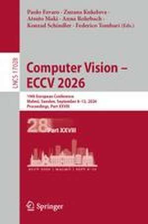 Computer Vision - ECCV 2026 de Anna Rohrbach