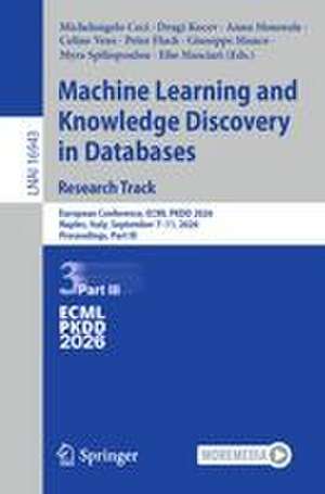 Machine Learning and Knowledge Discovery in Databases. Resea