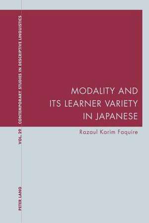 Modality and Its Learner Variety in Japanese de Razaul Karim Faquire