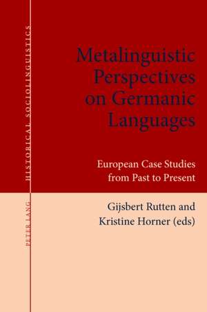 Metalinguistic Perspectives on Germanic Languages