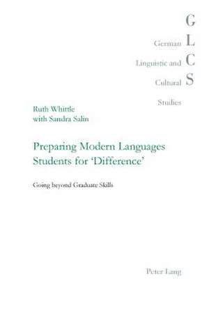 Preparing Modern Languages Students for 'Difference' de Ruth Whittle