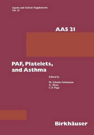 PAF, Platelets, and Asthma de M. Schmitz-Schumann