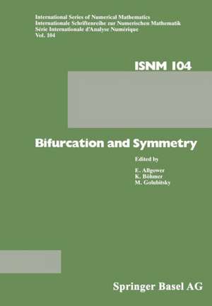 Bifurcation and Symmetry: Cross Influence between Mathematics and Applications de BÖHMER