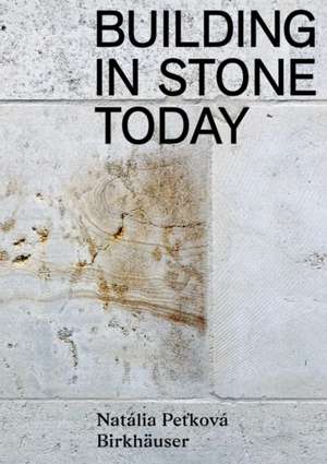 Building in Stone Today de Natalia Pe¿ková