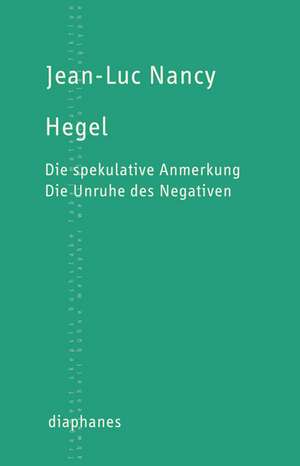 Hegel de Jean-Luc Nancy