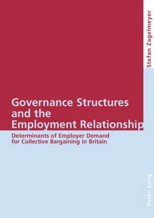 Governance Structures and the Employment Relationship de Stefan Zagelmeyer