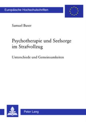 Psychotherapie Und Seelsorge Im Strafvollzug: Unterschiede Und Gemeinsamkeiten de Samuel Buser