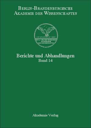 Band 14 de Berlin-Brandenburgische Akademie Der Wissenschaften