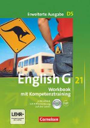 English G 21. Erweiterte Ausgabe D 5. Workbook mit e-Workbook und Audios online de Jennifer Seidl