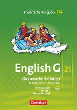 English G 21. Erweiterte Ausgabe D 4. Klassenarbeitstrainer mit Lösungen und Audios online de Bärbel Schweitzer