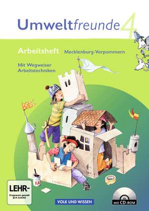 Umweltfreunde 4. Schuljahr. Arbeitsheft mit CD-ROM und Einleger Mecklenburg-Vorpommern de Kathrin Jäger