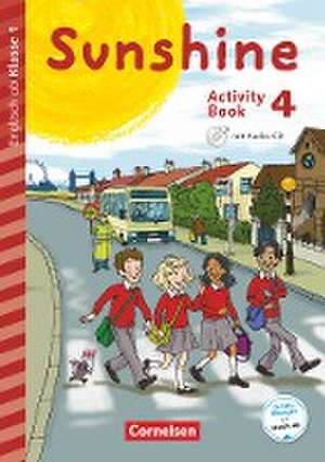 Sunshine - Early Start Edition 4. Schuljahr - Neubearbeitung und Nordrhein-Westfalen - Activity Book mit Audio-CD, Minibildkarten und Faltbox de Tanja Beattie