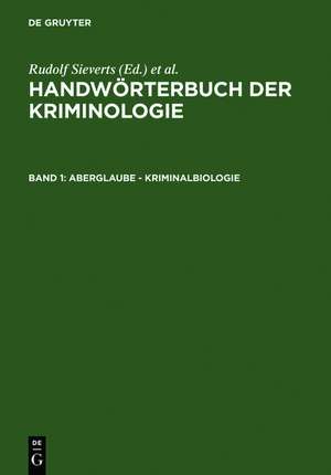 Aberglaube - Kriminalbiologie de Rudolf Sieverts