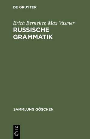 Russische Grammatik de Erich Berneker