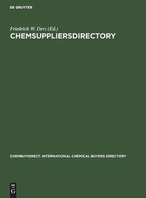 ChemSUPPLIERSdirectory de Friedrich W. Derz