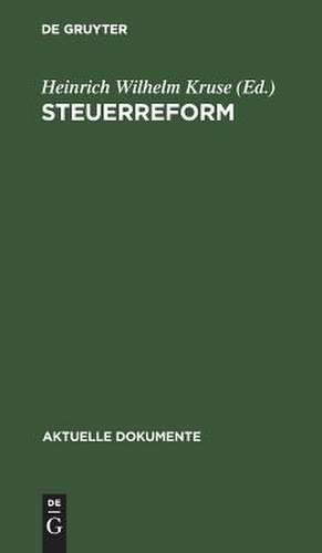 Steuerreform de Heinrich Wilhelm Kruse