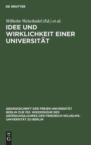 GEDENKSCHR D F U/IDEE U WIRKLICHKEIT EINER UNIV.