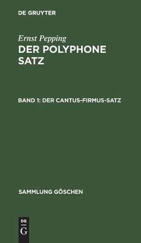 Der cantus-firmus-Satz