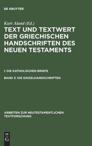 Die Einzelhandschriften de Kurt Aland