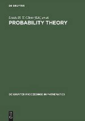 Probability Theory: Proceedings of the 1989 Singapore Probability Conference held at the National University of Singapore, June 8–16, 1989 de Louis H. Y. Chen