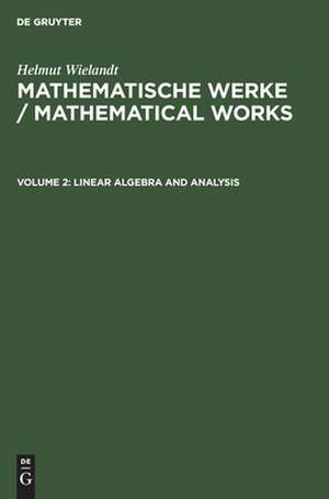 Linear Algebra and Analysis