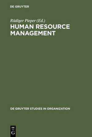 Human Resource Management: An International Comparison de Rüdiger Pieper