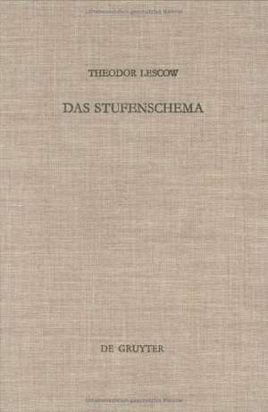 Das Stufenschema: Untersuchungen zur Struktur alttestamentlicher Texte de Theodor Lescow