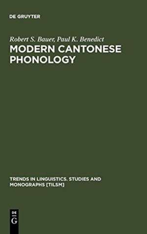 Modern Cantonese Phonology de Robert S. Bauer