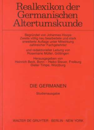 [Die Germanen]: Germanen, Germania, Germanische Altertumskunde. [Nachdr. d. Artikels aus Bd 11 (1998)] de Heinrich Beck