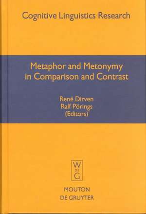 Metaphor and Metonymy in Comparison and Contrast de René Dirven