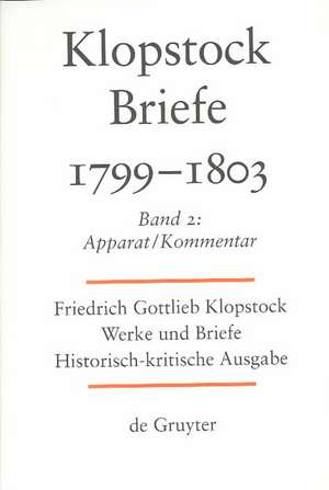 Apparat / Kommentar. Anhang de Friedrich Gottlieb Klopstock