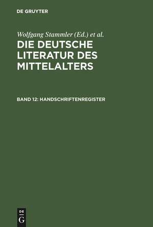 Handschriftenregister de Burghart Wachinger