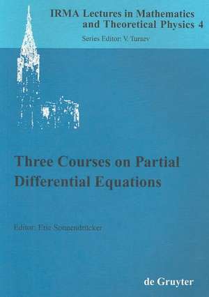 Three Courses on Partial Differential Equations de Eric Sonnendrücker