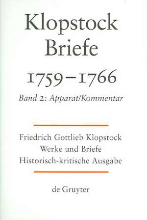 Apparat / Kommentar. Anhang de Friedrich Gottlieb Klopstock