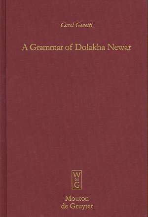 A Grammar of Dolakha Newar de Carol Genetti