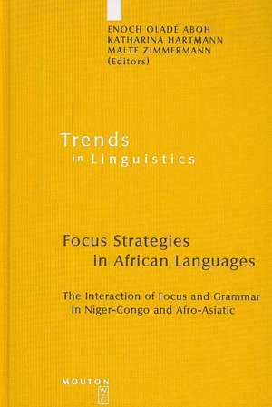 Focus Strategies in African Languages: The Interaction of Focus and Grammar in Niger-Congo and Afro-Asiatic de Enoch Oladé Aboh